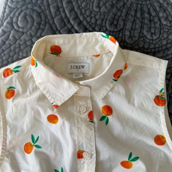 J. Crew White Oranges Top - Picture 5 of 5